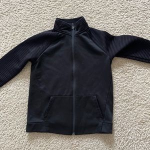 Black active wear jacket